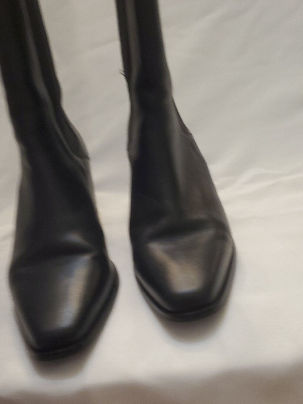 Beckett Simonon Black Leather Ankle Boots with Block Heel Women's 7.5 - Picture 6 of 16